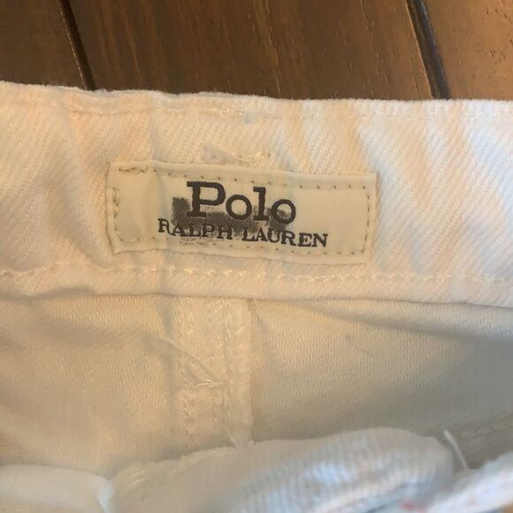 Polo Ralph Lauren Plains Wash White Denim Shorts - Picture 5 of 6